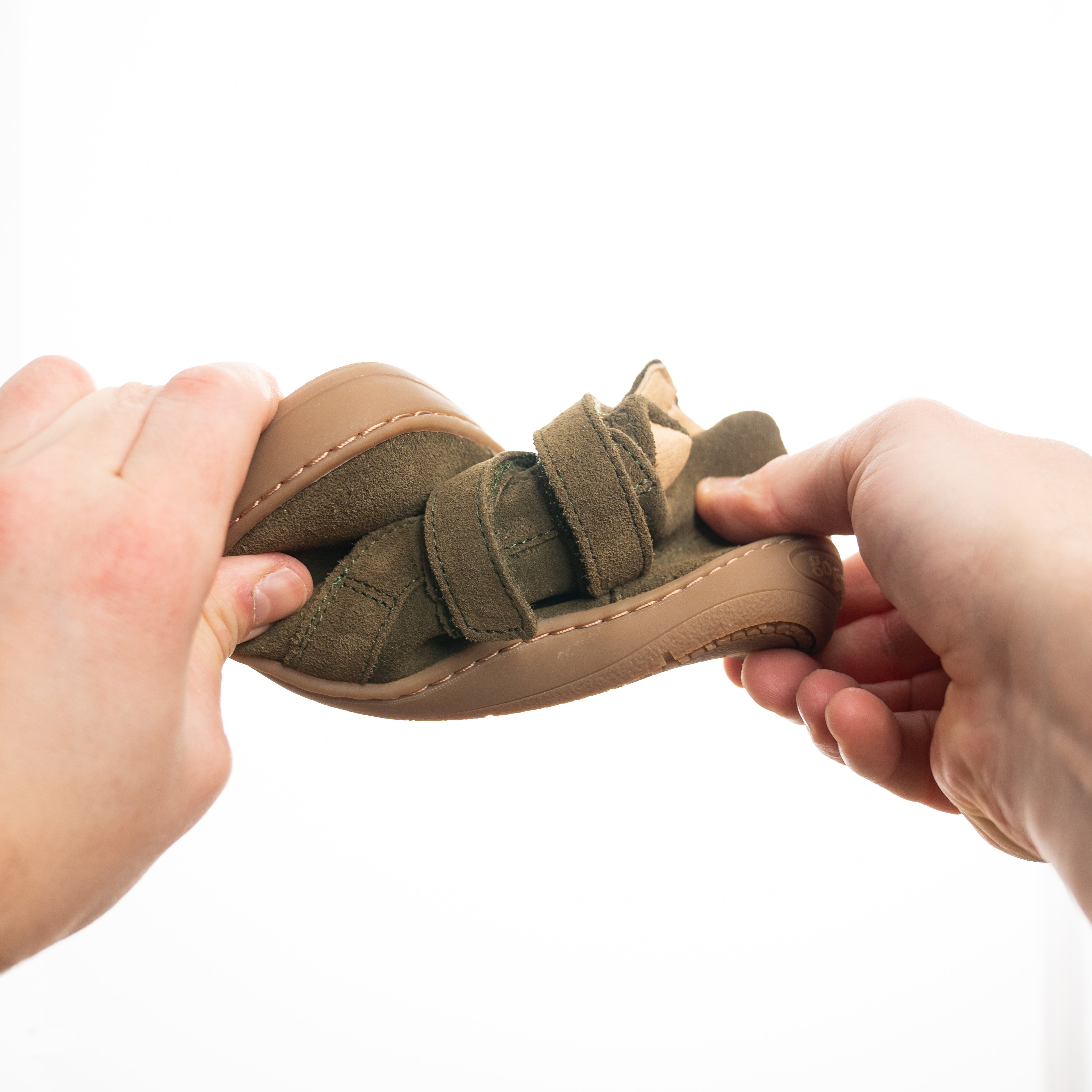 Barfodssko-til-børn-dusty-forest-overgangssko-børnesko-grøn