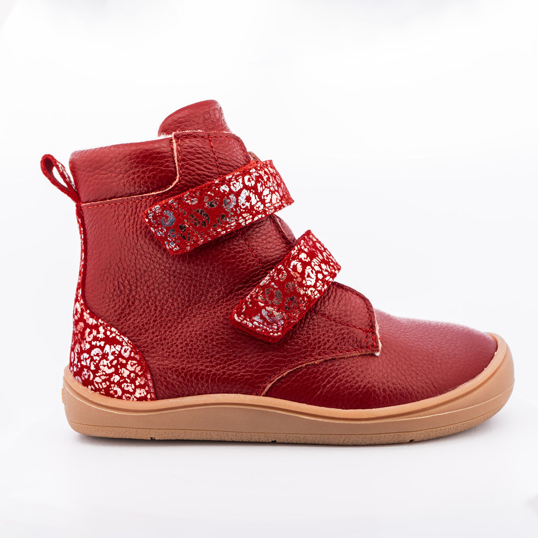 red-rød-glimmer-vinterstøvle-vintersko-gogsig-barfodsstøvle