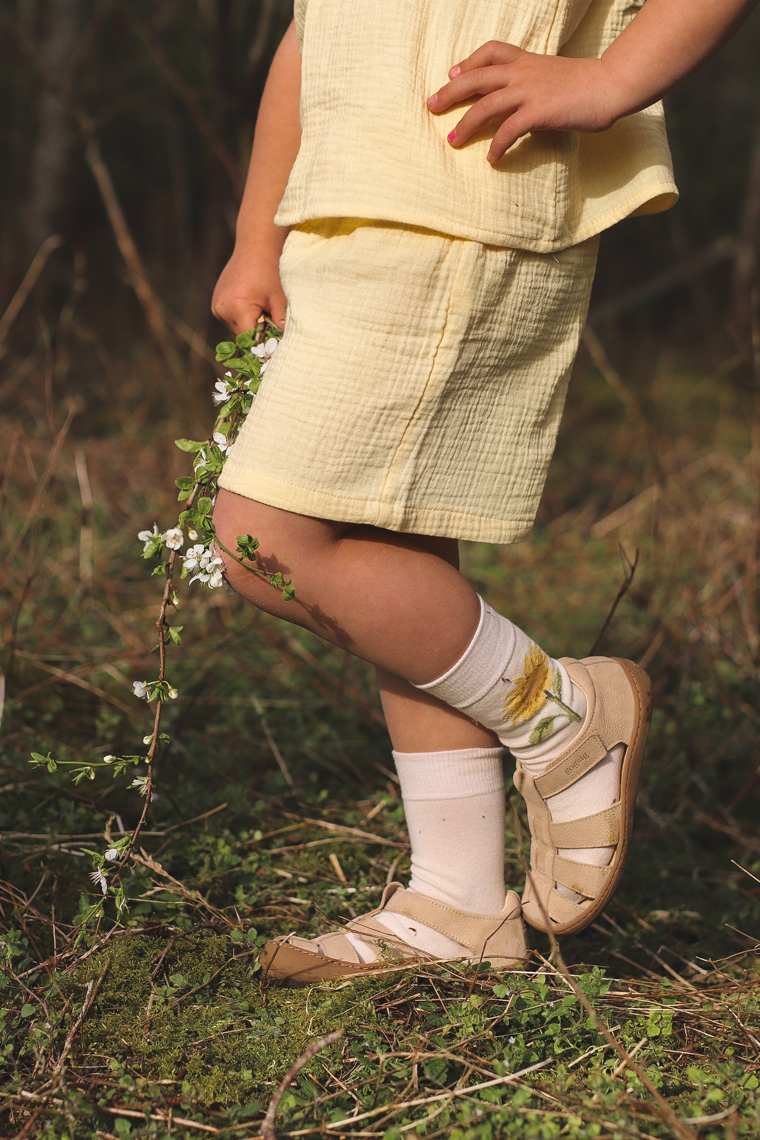 Laura Barfußsandale Beige